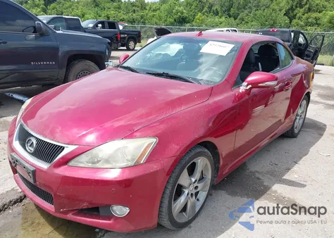 2010 Lexus Is 350C z USA, uszkodzony, nr VIN JTHFE2C27A2503288